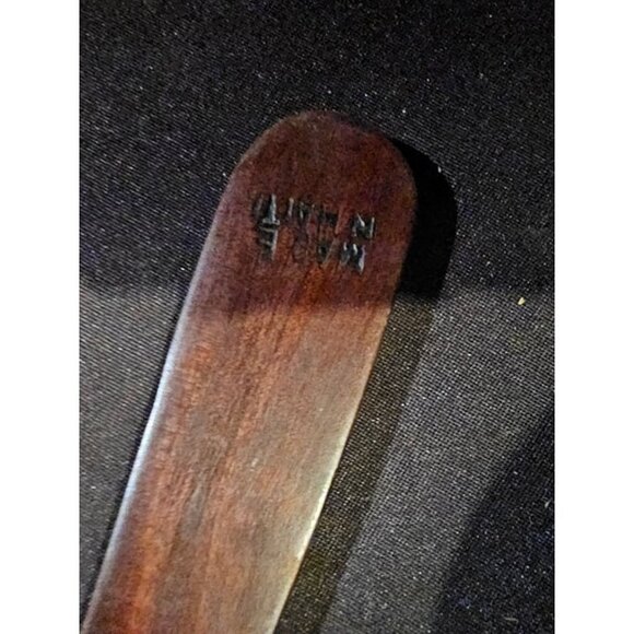 Vintage Wooden Bowls Set with Spoon Handcrafted Rustic Decor Kitchenware - Picture 5 of 5